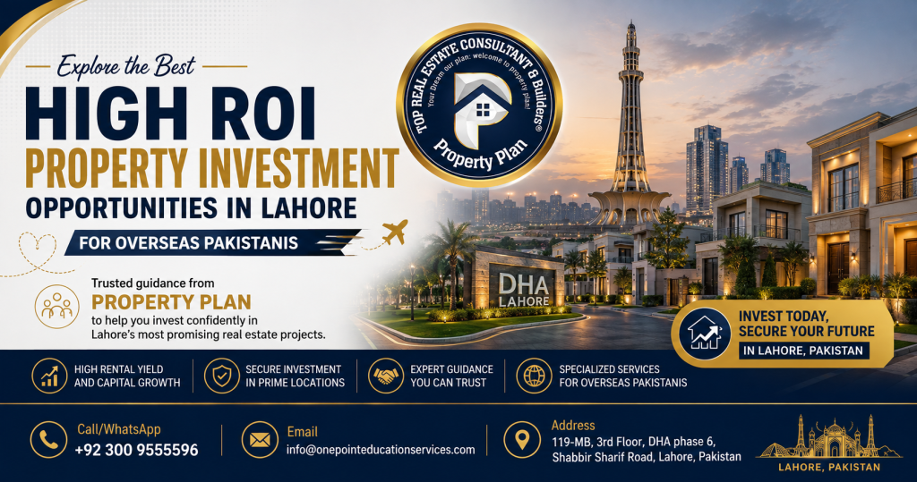 High ROI property investment in Lahore for overseas Pakistanis featuring premium residential and commercial projects in Lahore.