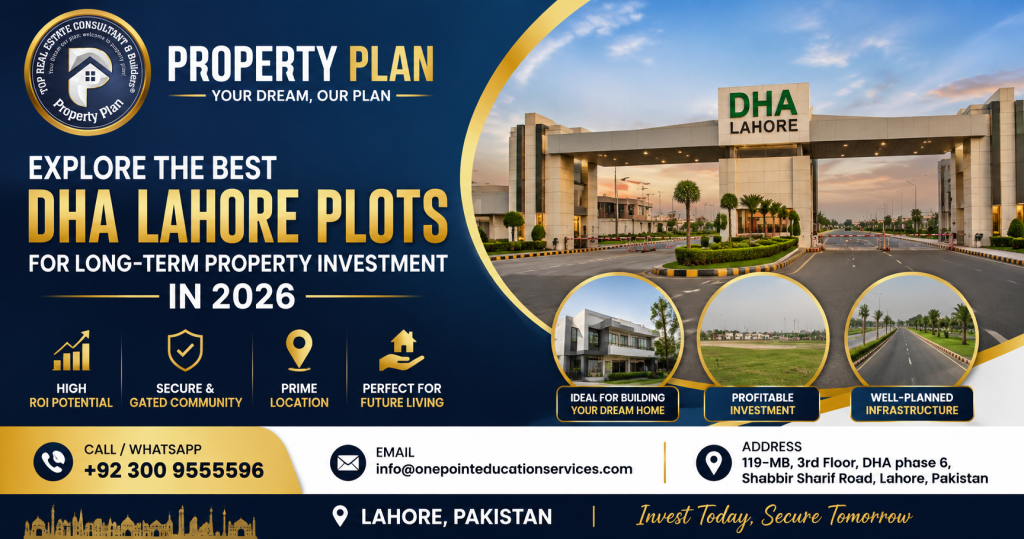 Best DHA Lahore plots for long-term investment in 2026