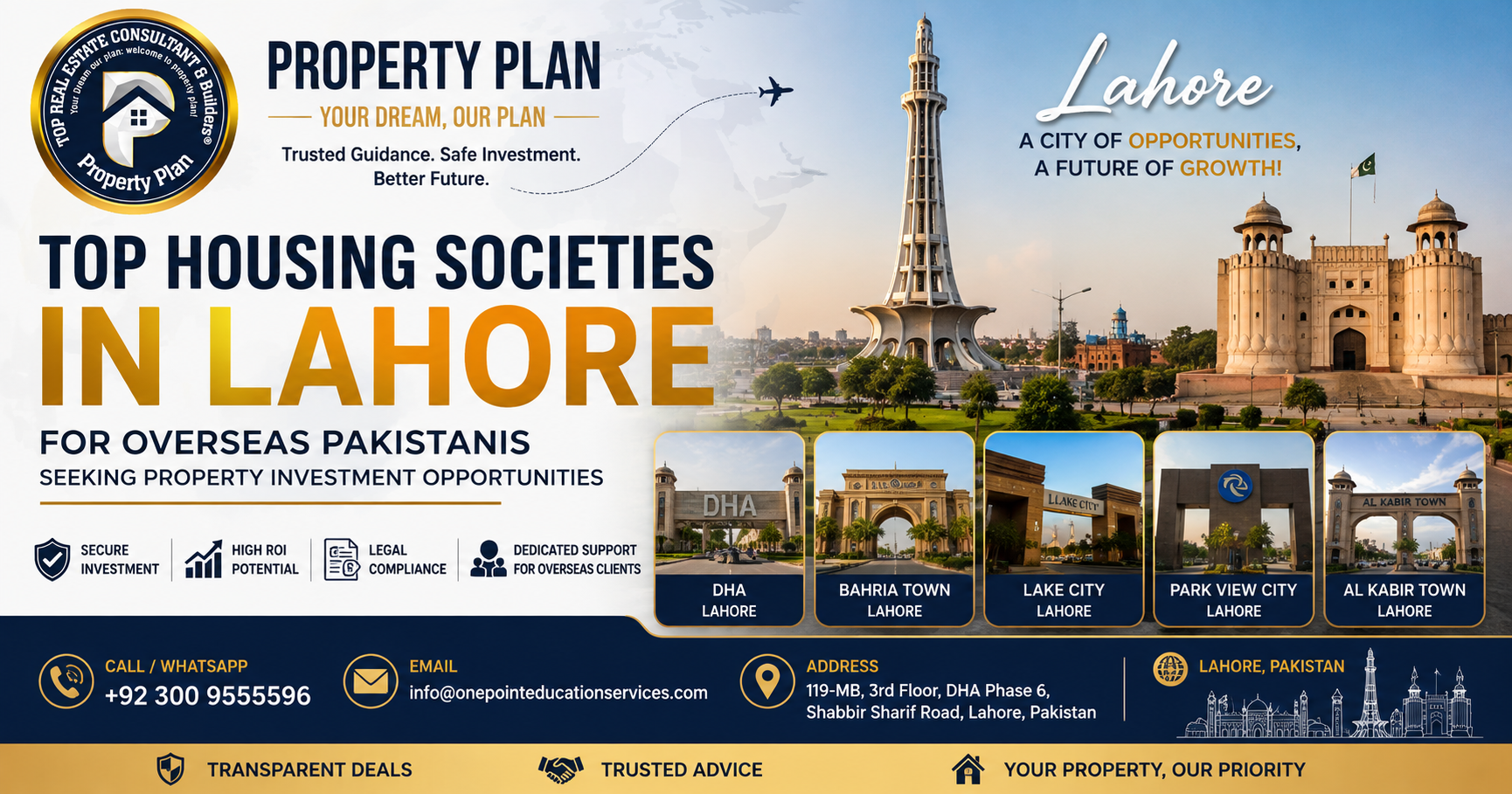 Best Housing Societies in Lahore for Overseas Pakistanis