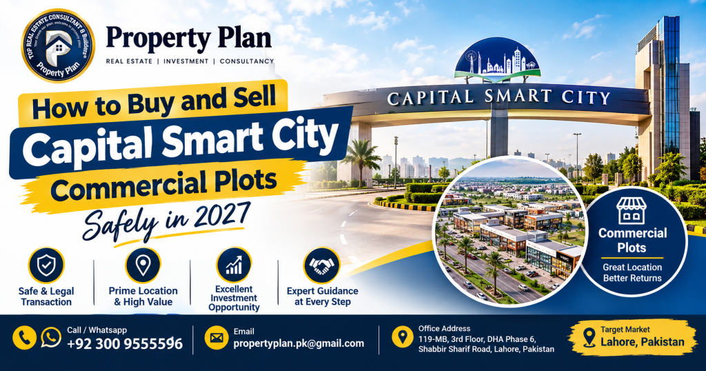 Guide to buying and selling commercial plots in Capital Smart City safely in 2027
